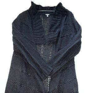Charlotte Russe Black Knitted Cardigan